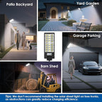 4-Pack Solar Street Lights Outdoor, 20000LM Waterproof LED Solar Flood Lights - Image 5