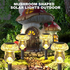 Benany Solar Lights Outdoor, 8 Pack Mushroom Lights Outside Waterproof - Image 3