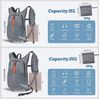 BECOJADDE 20L Small Hiking Backpack - Image 4