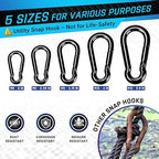 PAMAZY 2Pcs 4In Spring Snap Hooks 700LBS Capacity, Carabiner Clip, Heavy Duty - Image 6