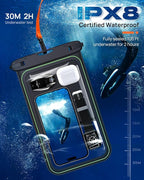 Lanhiem 10.5" Large Floating IP68 Waterproof Phone Pouch, Universal IPX8 Dry - Image 6