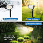 Tadyreal Solar Spot Lights Outdoor 2 Pack, Solar Landscape Spotlights Waterproof - Image 5