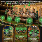 suddus St. Patrick's Day Decorations Solar Firework Lights - Image 7