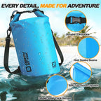 Waterproof Dry Bag, 5L/10L/20L/30L/40L Roll Top Lightweight Storage Backpack - Image 3