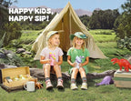 12 oz Kids Metal Water Bottle for School: Leakproof, Insulated Cup - Image 2