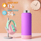 Fimibuke Kids Insulated Water Bottle, 18oz BPA FREE 18/8 Stainless Steel Kids - Image 3
