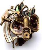 Handmade Astrolabe Brass Sextant inbuild Compass - Image 2