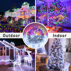 JMEXSUSS 200LED 66Ft Connectable Christmas Lights Indoor Outdoor Clear Wire | - Image 7