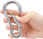 sprookber 316 Stainless Steel Carabiner Clip, Marine Grade Heavy Duty Spring - Image 3