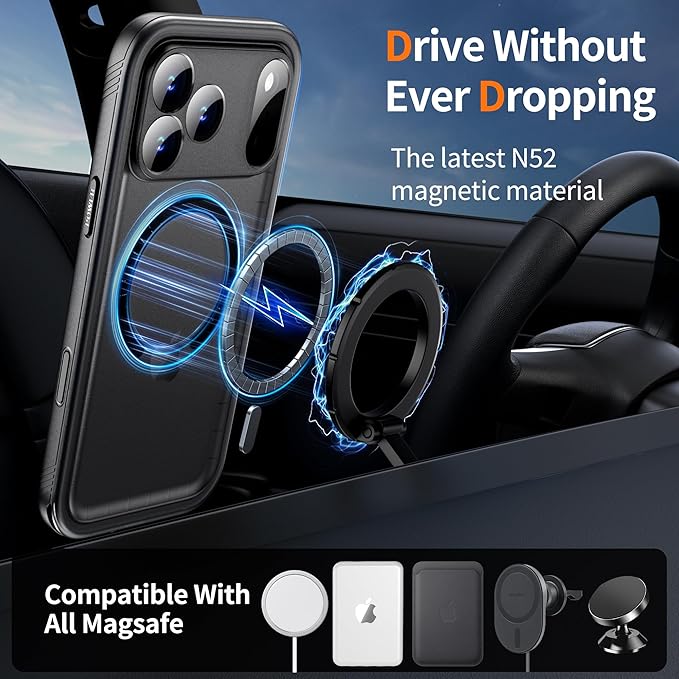 Cozycase for iPhone 17 Pro Waterproof Shockproof Dust Proof Case - Image 3