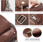 Augus Leather Small Messenger Bag - Image 5