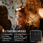 Vimorg Solar String Lights Outdoor, 2 Pack 170FT 480 LED Waterproof Solar - Image 2