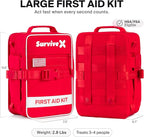 SurviveX Large First Aid Kit for Car, Travel & Home - Image 2