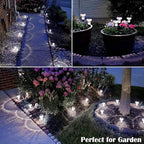 Priddop Solar Lights Outdoor Pathway Waterproof 8 Pack Cold White LED Acrylic - Image 4