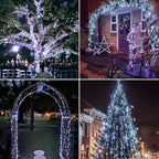 JMEXSUSS 4 Pack 100 LED Solar String Lights - Image 2