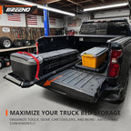 Slide-Out Truck Bed Organizer Tray, Heavy Duty Cargo Storage System - Image 3