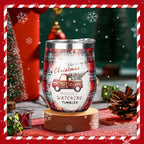 Christmas Wine Tumbler 12 oz Christmas Stainless Steel Wine Glass - Image 4