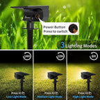 Tadyreal Solar Spot Lights Outdoor 2 Pack, Solar Landscape Spotlights Waterproof - Image 4