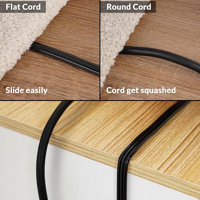 Elecan Flat Plug Extension Cord 6 Ft 2 Pack - Image 4