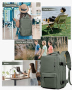 WONHOX Large Travel Backpack Carry on Flight Approved Laptop Work Business - Image 7