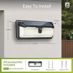 Philips Solar Lights Motion Sensor Outdoor, 258 LEDs Solar Powered Security - Image 3