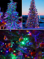 2 Pack 200 LED Solar Christmas Lights Outdoor, Solar String Lights - Image 6