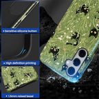 for Samsung Galaxy S24 FE Case, HL2 Grass Cat Hybrid 2 Layer Hard Shell - Image 3
