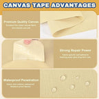 Canvas Repair Tape, 3.2 x 63 Inch Waterproof Heavy Duty Fabric Tape - Image 3