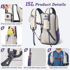 BECOJADDE 15L Small Hiking Backpack - Image 2