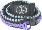 Extra Wide Gun Sling Paracord 550 Adjustable w/Swivels by Ten+Point+Gear