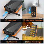 Solar Power Bank, 49800mAh Wireless Portable Phone Charger - Image 6