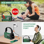 Hand Crank Emergency Radio, NOAA Weather Radio - Image 6