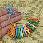 Mini Carabiner Clips with Metal Spring Wiregate Hook and Little Eye Hole - Image 4