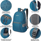 G4Free 20L Lightweight Packable Backpack Travel Hiking Daypack Foldable Backpack - Image 3