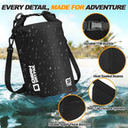 Waterproof Dry Bag, 5L/10L/20L/30L/40L Roll Top Lightweight Storage Backpack - Image 3