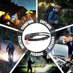 Headlamp Rechargeable 8 Pack, LED Headlight Flashlight Super Bright - Image 6