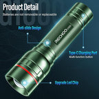 Rechargeable Flashlights High Lumens, G1000 Super Bright Flash Light, Small - Image 5