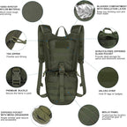 Unigear Tactical Hydration Packs Backpack 1050D - Image 2