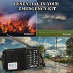 Portable AM FM Transistor Radio Battery Operated, NOAA Weather Radio - Image 8