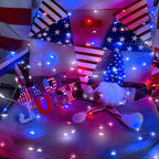 4th of July Decorations Solar String Lights 2Pack 400LED Independence Day Lights - Image 6