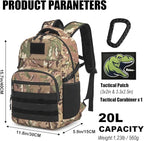 Kids Tactical Backpack Army Molle Bookbag Military Boys Backpack - Image 2