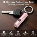 Blukar Rechargeable EDC Flashlight, Mini Keychain Flash Light - Image 2