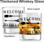 Nogrit Lake House Decor Whiskey Glasses 10 Oz, Welcome To The Lake, Beach Wine - Image 5
