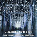 180FT 500LED Extra-Long String Lights Indoor Outdoor Clear Wire, Cold White - Image 3