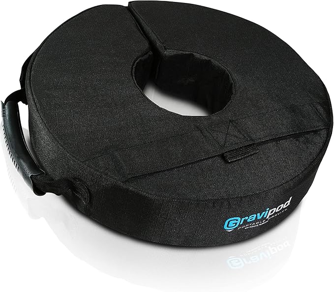 Gravipod 14" Mini Versatile Weight Bag, Easy One-Step Split-Ring Setup by Gravipod