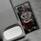for Samsung Galaxy S23 Ultra Case, Entwined Rose Snake Pattern Graphic Design - Image 7