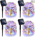 4 Pack Solar Fairy Lights 131.2Ft 400 LED, Twinkle Lights by Danhh