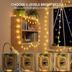 OMIKA Color Changing Indoor String Light USB Plug, 16.5ft 50 LEDs Crystal Globe - Image 3