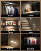 EZVALO 12-inch Under Cabinet Lighting, 3200mAh Rechargeable Motion Sensor Light - Image 9