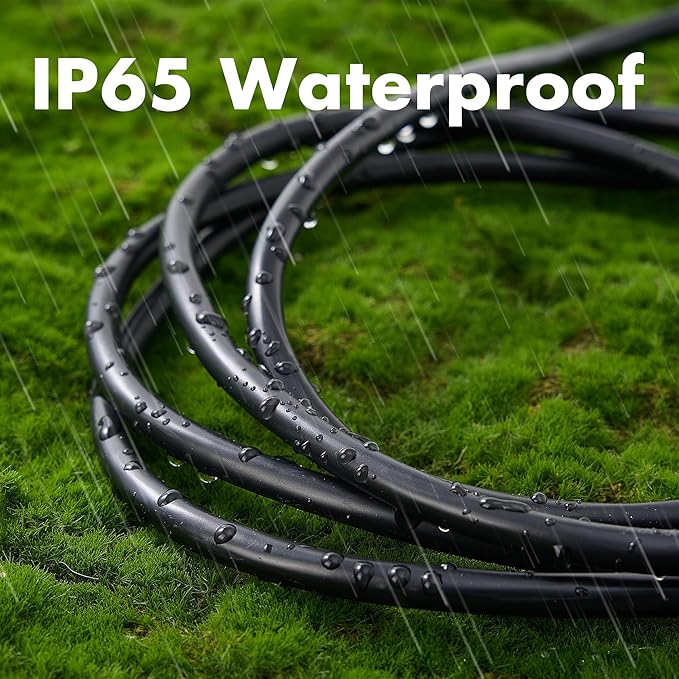 10ft Black Outdoor Extension Cord Waterproof, UL Listed, 14/3 SJTW Heavy Duty 3 - Image 5